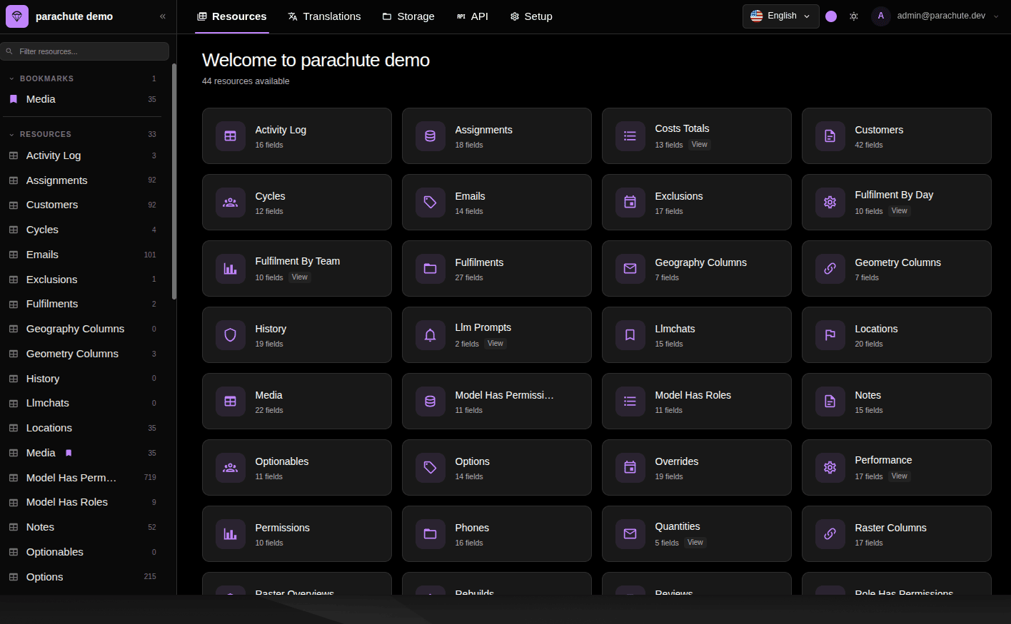 Parachute screenshot