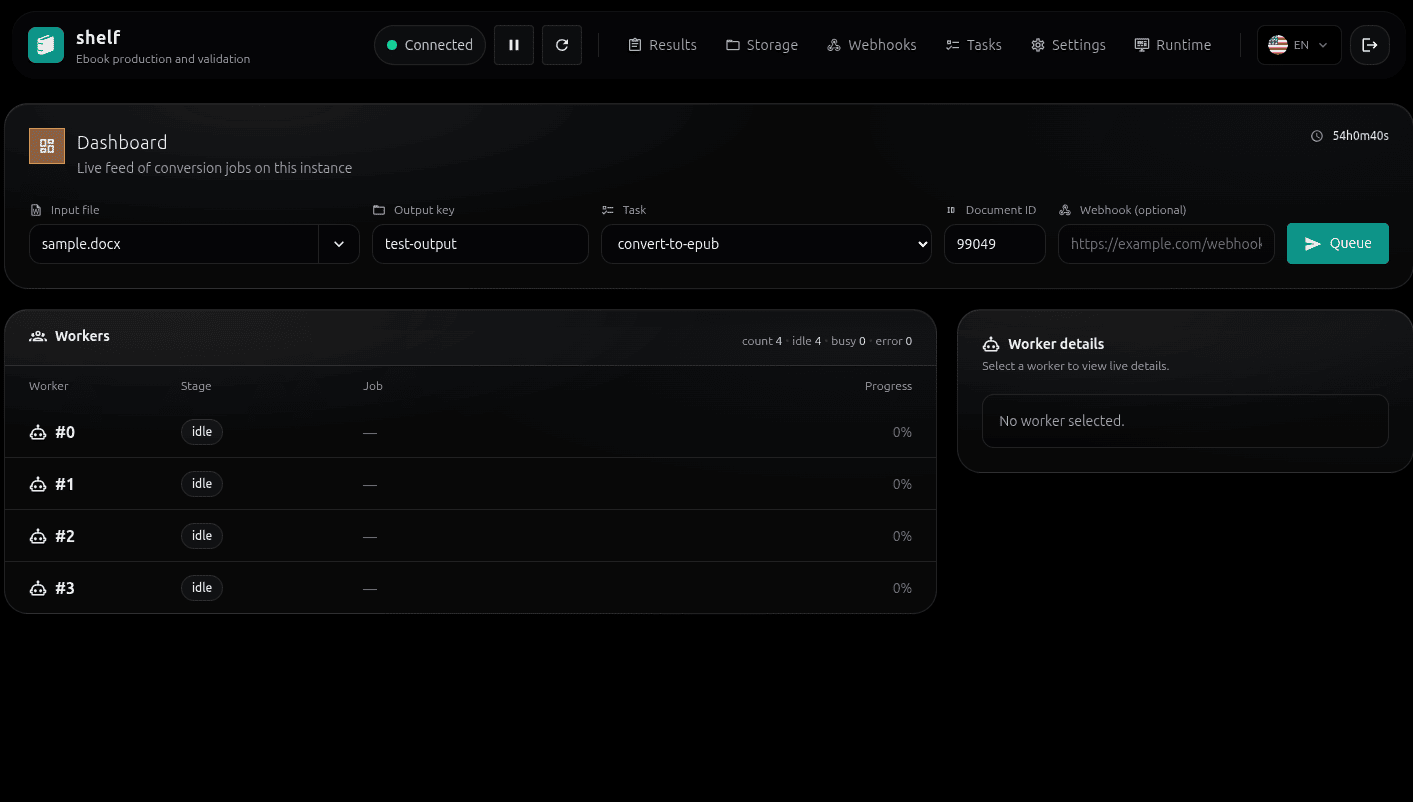 Shelf screenshot